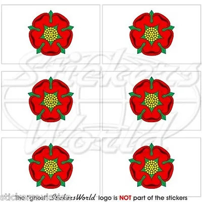 £3.44 • Buy LANCASHIRE Flagge Rote Rose ENGLAND Fahne Handy Mini-Aufkleber, Sticker 40mm X6