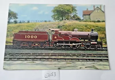 PASSENGER LOCOMOTIVE  No.1000 MIDLAND RAILWAY  POSTCARD PRINT  (EU53 • £1.50