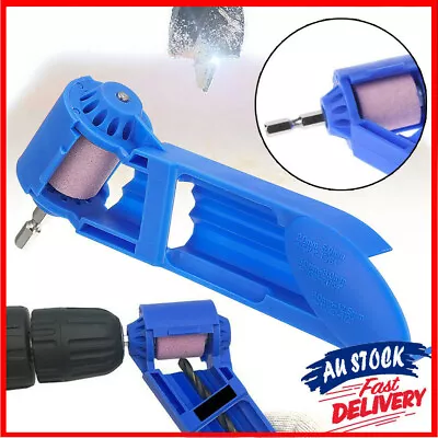 Wheel Titanium Drill Bit Sharpener Corundum Grinding Powered Tool Portable AU • $11.03