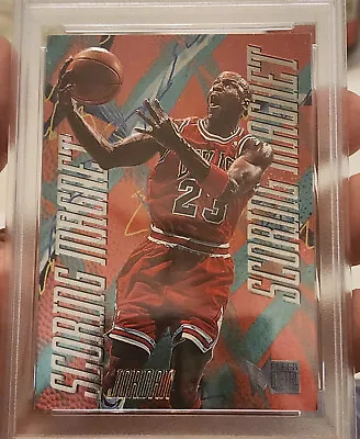 1995-96 Fleer Metal  Scoring Magnet #4 Michael Jordan  Chicago Bulls • $150