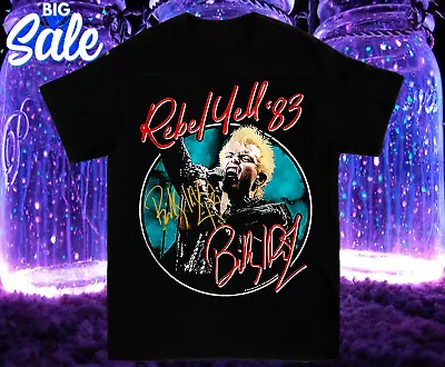 Vintage Singer Billy Idol T Shirt Black Signature All Size S-4XL GO145 • $21.99