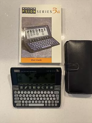 Psion Series 3a 2MB RAM Pocket Computer + 1MB FLASH Inc Leather Case - Working.. • £29.99