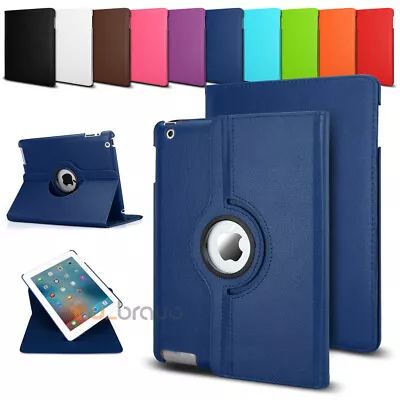 $13.95 • Buy Smart 360 Rotate Leather Case Cover For Apple IPad 3 4 5 6 7 8 9 10 Mini Pro Air