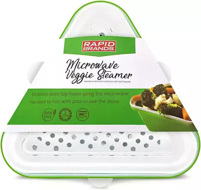 Rapid Veggie Steamer | Microwave Fresh & Frozen Vegetables In Less Than 4 | For • $17.81