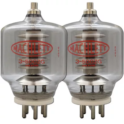 3-500ZG / 3-500Z Machlett High-Mu Power Triode Matched Pair (2) Tubes • $499.95