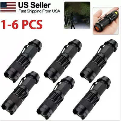 1-6x Flashlight LED Tactical Military Grade Torch Small Flashlight Bright Light • $4.99