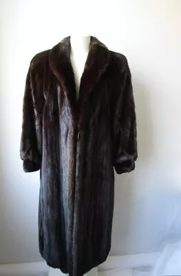 Women's Sz 10  Dark Ranch Mink Fur Coat Jacket  MINT • $325