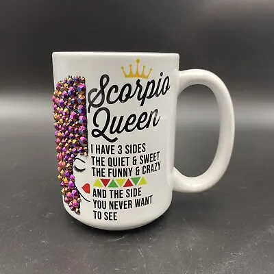 $19 • Buy Scorpio Queen Bling Out With Rhinestones Large Ceramic Coffee Mug 15 Oz