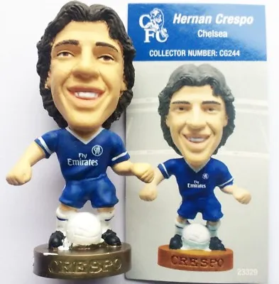 CRESPO Chelsea Home Corinthian ProStars Club Gold Figure Loose With Card CG244 • £1.99