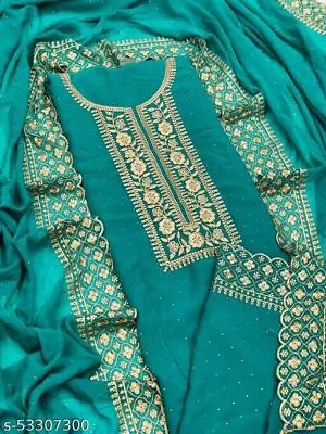 $37.87 • Buy Indian Pakistani Party Wear Dress Bollywood Salwar Kameez Suit Designer 001