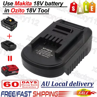 For Makita 18V Battery Adapter Convert To Ozito Einhell Hans 18V Tool Adaptor AU • $34.99