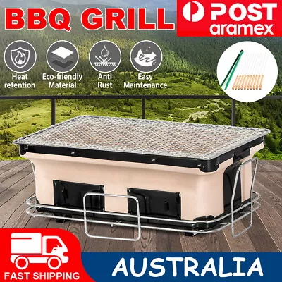 Charcoal BBQ Grill Japanese Korean Ceramic Hibachi BBQ Table Yakitori Barbecue • $62.50