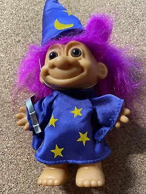 Vintage Russ Wizard   Troll Doll   Free Shipping • $17.50