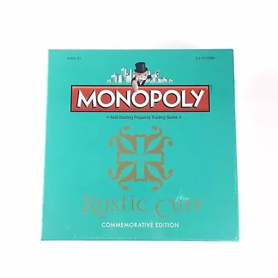 Rustic Cuff Monopoly Board Game Commemorative Edition 2016 Hasboro 2-6 Players • $29.99