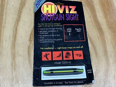 HiViz SHOTGUN SIGHT M200 Fits Vent Ribs .165-.225 Inch Fiber Optic Bead • $15