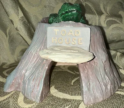 Ceramic/Plaster Outdoor Toad House Garden Decor Signed EE 1993 - 8”x8”x6” • $29.99