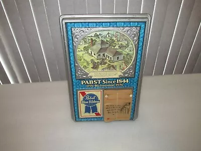 Pabst Blue Ribbon Beer SIGN CALENDAR 1776 1976 Bicentennial  • $50