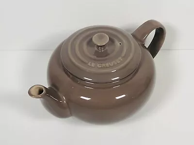 Le Creuset Classic Teapot Brown Cappuccino Colour China Kitchen Collectible Item • £24.99