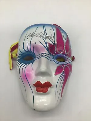 Vintage Mardi Gras Ceramic Masquerade  Mask Wall Decor • $14.99