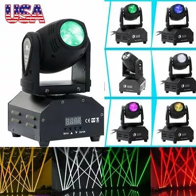 LED Moving Head Stage Light RGBW DMX DJ Disco Club Party Beam Spot Lighting US • $63.99
