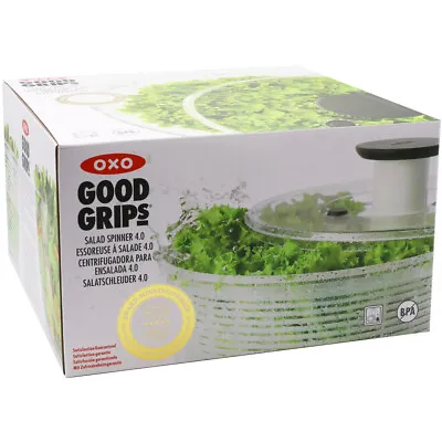 OXO Salad Spinner 4.0 Good Grips Compact Non-Slip Base With Multi-Purpose Basket • £29.99
