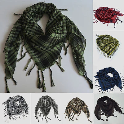 £6.99 • Buy Mens Houndstooth Military Kafiya Scarf Shawl Army Shemagh KeffIyeh Wrap Scarves