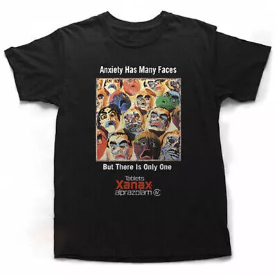 $17.99 • Buy Has Anxiety Many Faces Vintage TShirt Size Unisex Hot Xanax Xl Beefy Aphex Promo