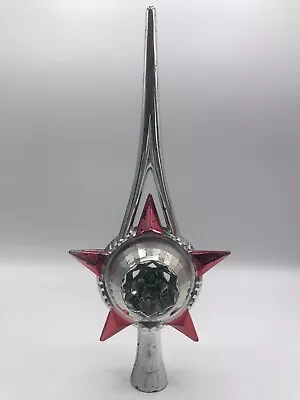 Vintage Bradford Unbreakable Plastic 10  Atomic Star Christmas Tree Topper • $9.98