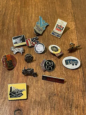 15 Vintage Motor Cycle Enamel Badges.. YAMAHA..MAG..HONDA… VMAX ETC • £30