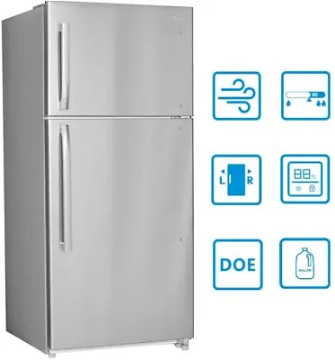 SMAD Top-Freezer Refrigerator Built-in Fridge Reversible Door 18.2 Cu Ft 30 Inch • $969