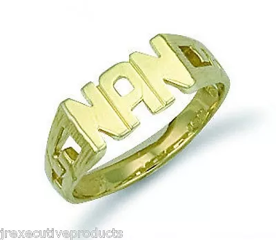 Nan Ring Yellow Gold Solid Hallmarked Size K - S • £259.95