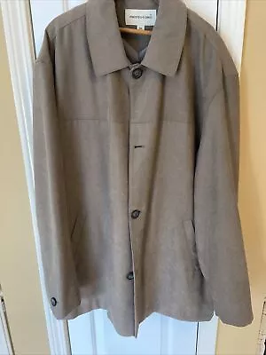 Pronto Uno Men’s Suede Look Lightweight Jacket Size Extra Extra Large • $40