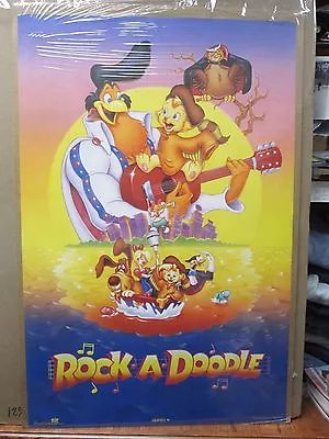 Vintage Rock A Doodle 1992 Poster Cartoon 12275 • $39.97