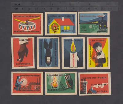 Series Of Old Czechoslovakian Matchbox Labels From 1964 /3431-3440/ • $0.99