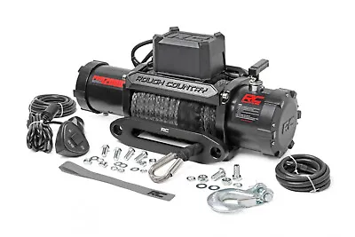 $549.95 • Buy Rough Country PRO12000S PRO Series 12000LB Synthetic Rope Electric Winch