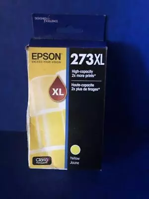 T273XL420 273 Genuine Epson High Yield Yellow Ink Expression XP520 Date 2019 @ • $11.38