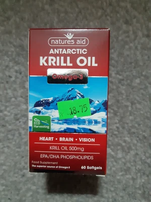 £6.99 • Buy Natures Aid Krill Oil 500mg - 60 Softgels