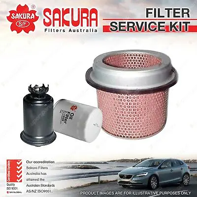 $60.95 • Buy Sakura Oil Air Fuel Filter Service Kit For Mitsubishi Express Van SJ 2.0 2.4 2WD