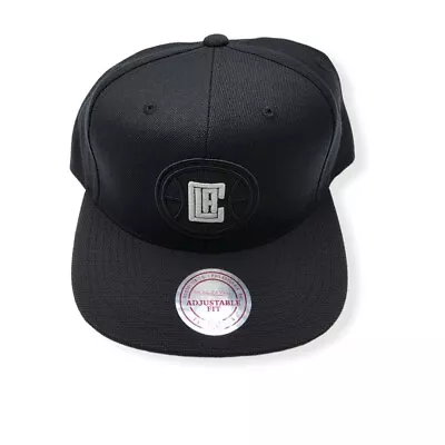 Mitchell & Ness Los Angeles Clippers BH72AL Black Adjustable Snapback Hat Cap • $34.99