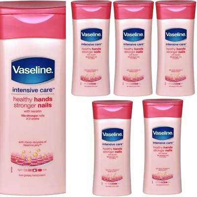 Vaseline Intensive Care Healthy Hands Stronger Nails Lotion 200ml X 6 • £15.97