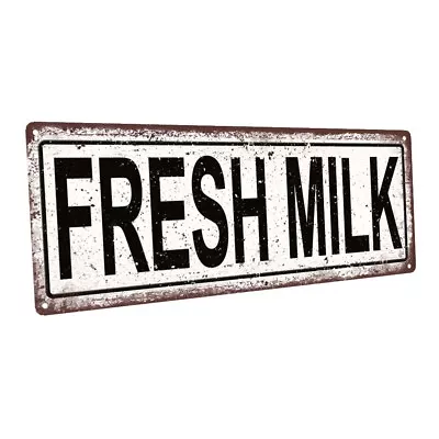 Fresh Milk Metal Sign; Wall Decor For Kitchen And Dinning Room • $19.99