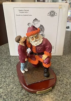 Vintage Virginia Tech Collegiate Collectibles Santa’s Secret Christmas With Box • $39