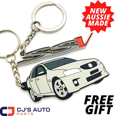 $18.95 • Buy Holden VE VF Commodore SS SSV Redline Keyring NEW KEYCHAIN COMBO