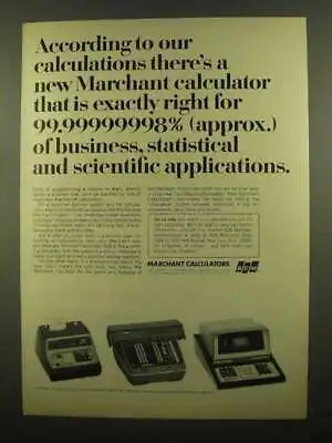 1965 SCM Marchant Calculator Ad - Two-Step Cogito • $19.99