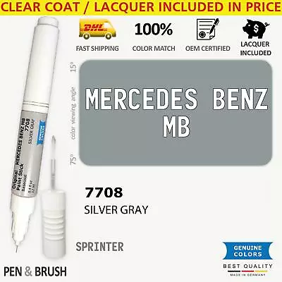 7708 Touch Up Paint For Mercedes Benz MB Silver SPRINTER 708 SILVER GRAY Pen Sti • $14.99