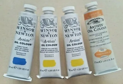 4 W&N OIL PAINTS LOT ~ BUYNOW @ $14.14 Ea. ~ RETAIL $125 ~ FREE SHIPPING! *** • $56.56