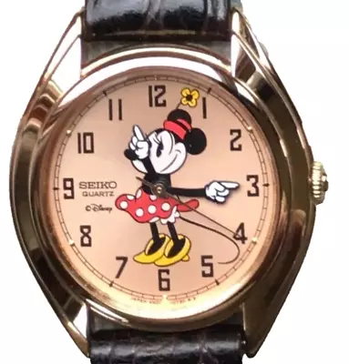 Disney Seiko Womens Minnie Mouse Watch! Rare!! Brand-New! • $400