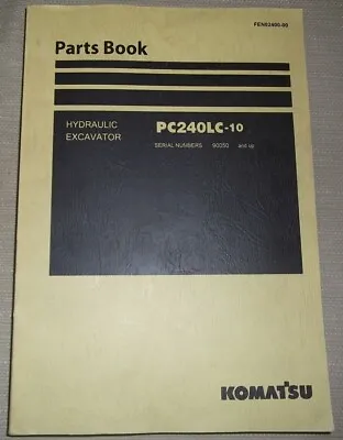 Komatsu Pc240lc-10 Excavator Parts Catalog Manual Book S/n 90050-up • $69.99