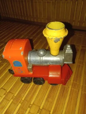 Used Loose 1980 Vintage Mattel #3 First Wheels Train Engine 2H2 Plastic Metal • $1