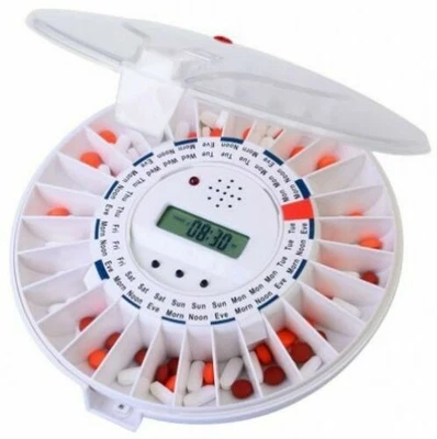 £393.20 • Buy 28 Day Automatic Pill Dispenser Electronic Medication Organizer Box Travel Alert